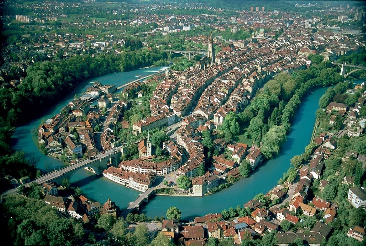 Luftaufnahme von Bern