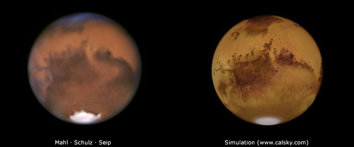 Mars  am 28.08.2003